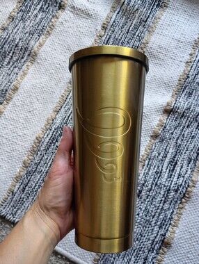 Gold Classy Insulated Tumbler With Snake Stamp